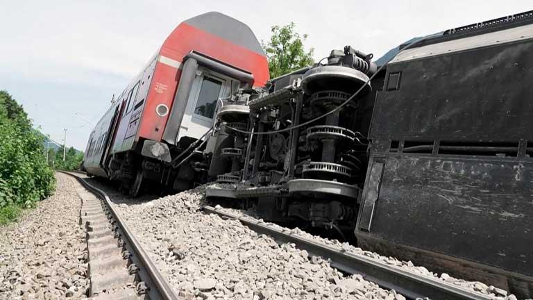 حادث القطار في جنوب ألمانيا