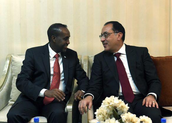 الرئيس الصومالي يستقبل الدكتور مصطفى مدبولي 