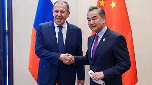 وزير الخارجية الروسي ووزير الخارجية الصيني
