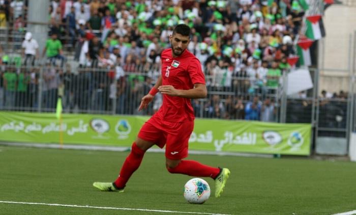 ياسر حمد مدافع منتخب فلسطين