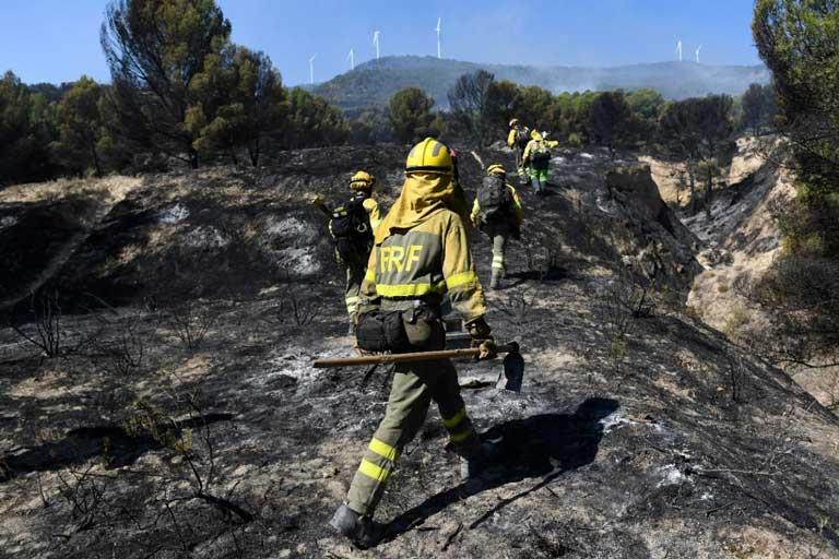 احتواء الحريق الكبير في منطقة فالنسيا الاسبانية