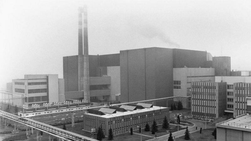 محطة باكس للطاقة النووية في صورة تعود إلى العام 19