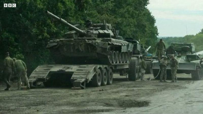 أوكرانيا تستولي على دبابات روسية مهجورة
