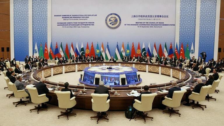 قمة منظمة شنغهاي للتعاون في سمرقند في أوزبكستان