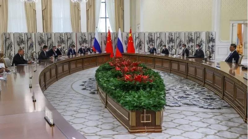 محادثات بوتين مع الرئيس الصيني شي جينبينغ