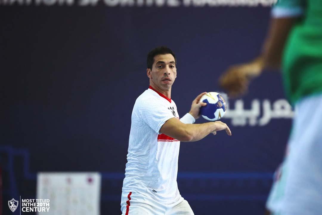 أحمد الأحمر لاعب الزمالك لكرة اليد