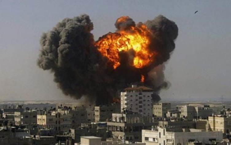 انفجار في غزة ارشيفية