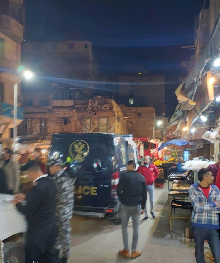 انهيار أجزاء من عقار في الإسكندرية