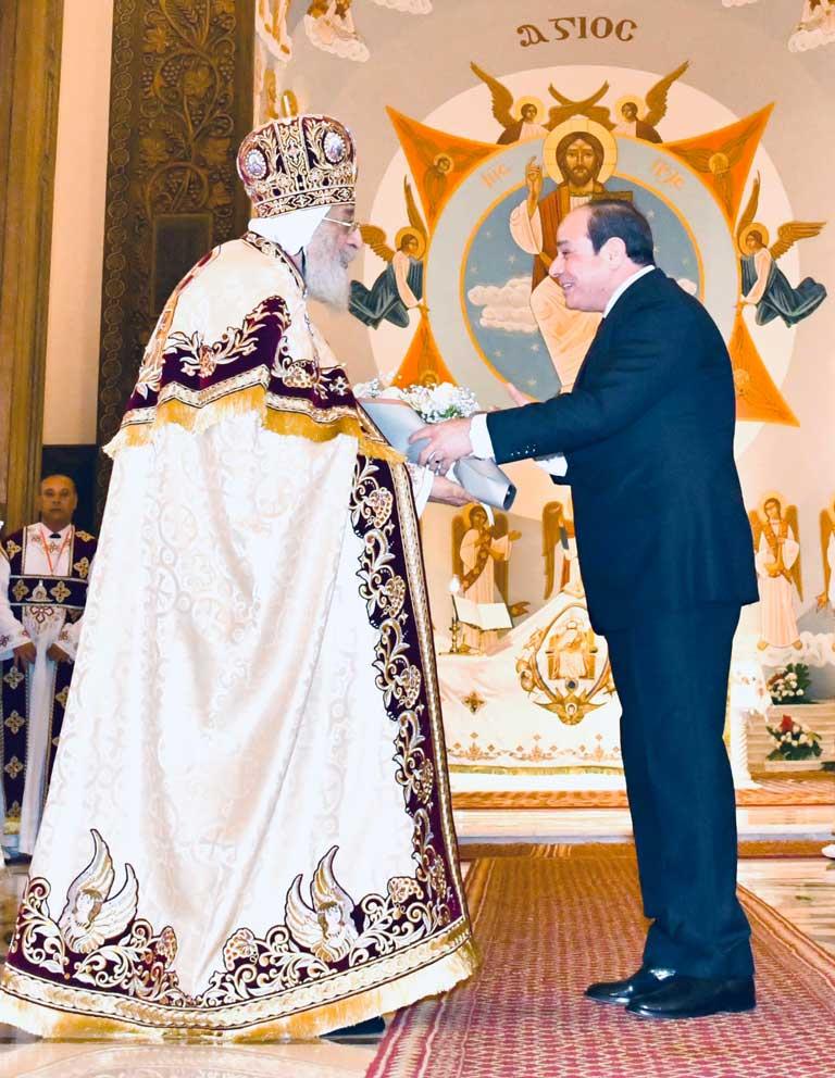 الرئيس السيسي والبابا تواضروس