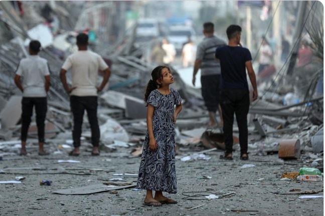 صورة للوضع الحالي في غزة