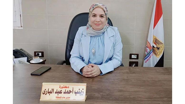 الدكتورة زينب عبد الباري مدير عام التأمين الصحي با