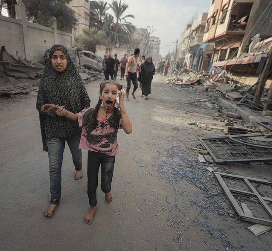 صورة أطفال في غزة