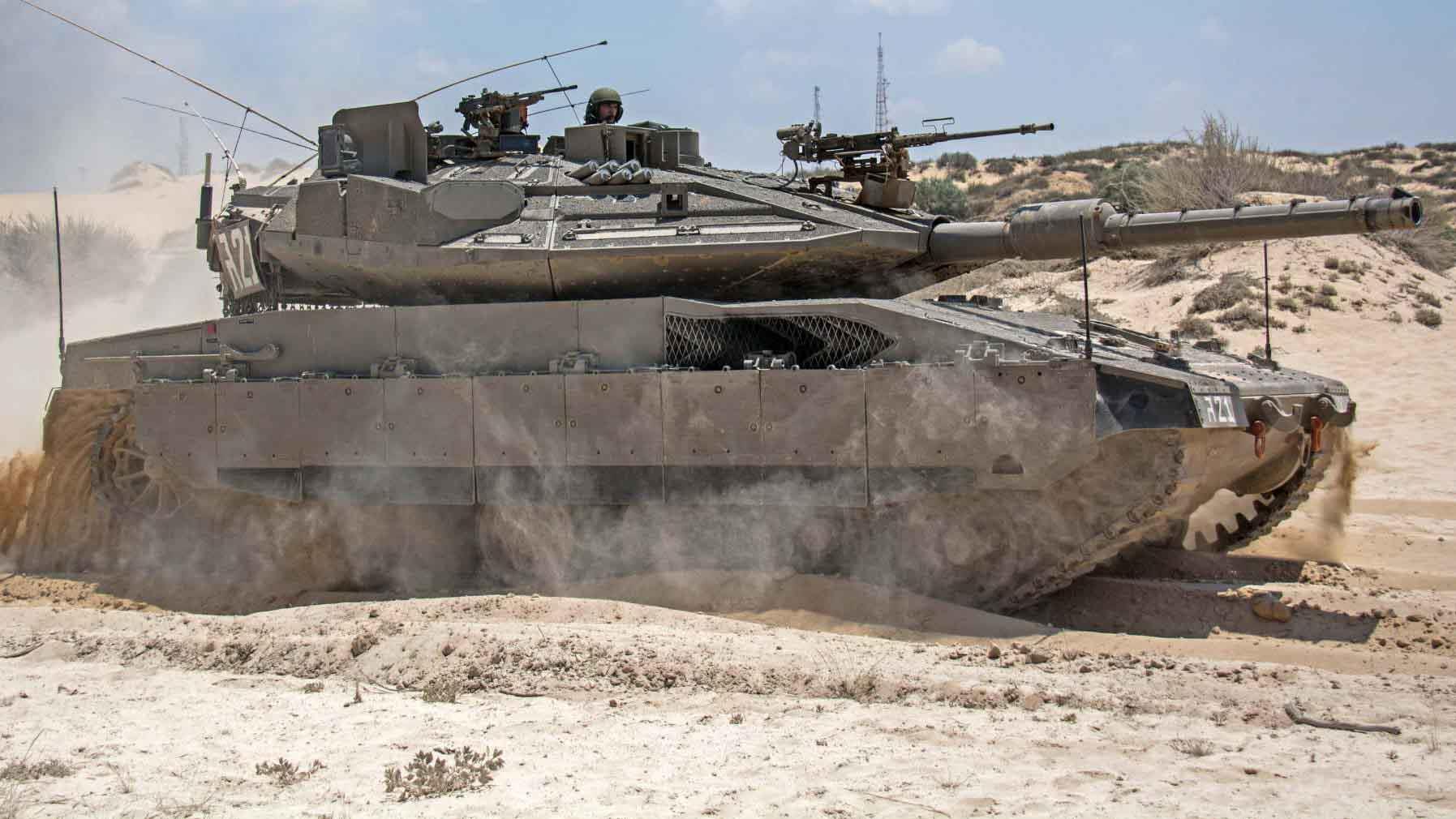 استهداف دبابة ميركافا الإسرائيلية