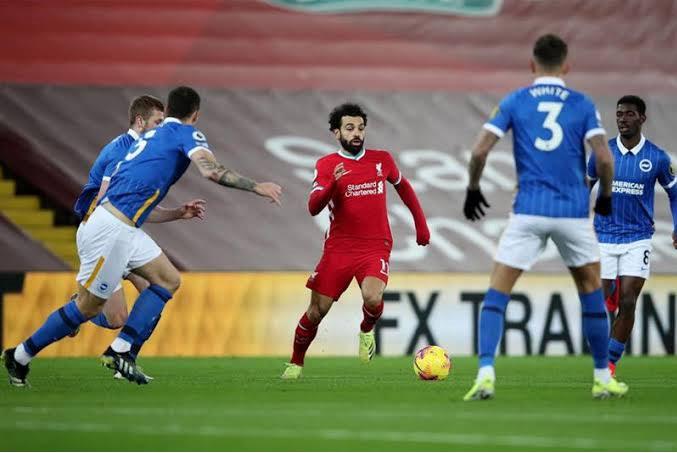 محمد صلاح يقود ليفربول للتعادل مع برايتون
