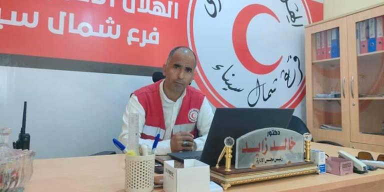 الدكتور خالد زايد رئيس مجلس إدارة الهلال الأحمر بش