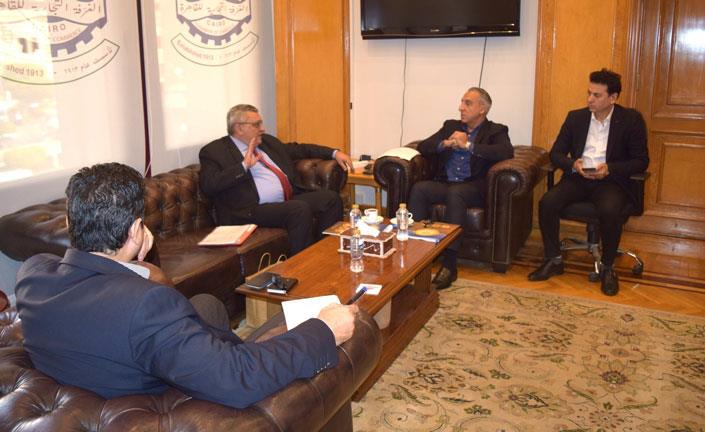 استقبلت غرفة القاهرة التجارية سفير أرمينيا بالقاهر
