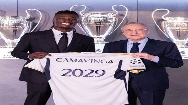 كامافينجا يجدد مع ريال مدريد حتى 2029