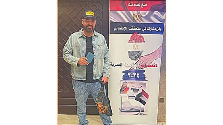 خالد تاج الدين يدلي بصوته في الانتخابات الرئاسية