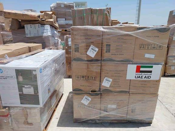 الإمارات ترسل 117 طنًا من المواد الإغاثية لسوريا و