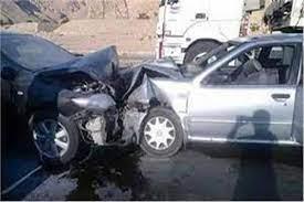 حادث تصادم سيارتين