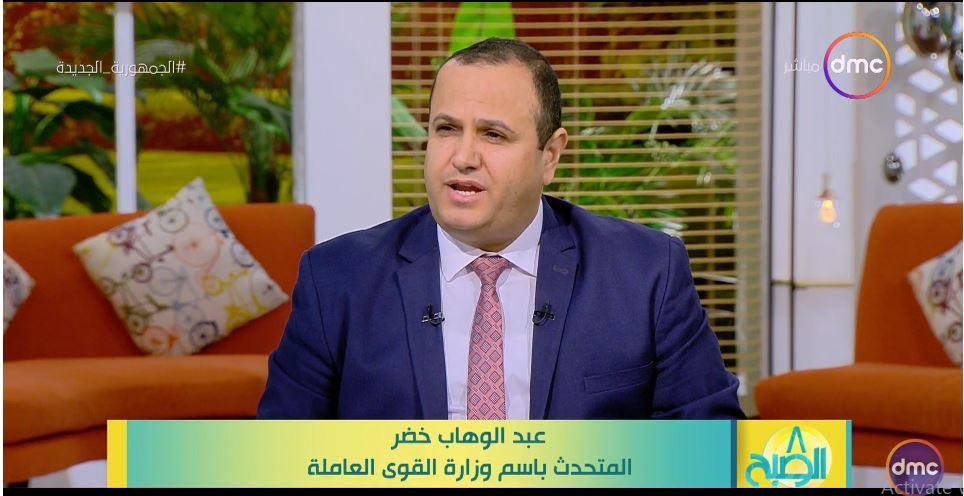 عبدالوهاب خضر المتحدث باسم وزارة القوى العاملة