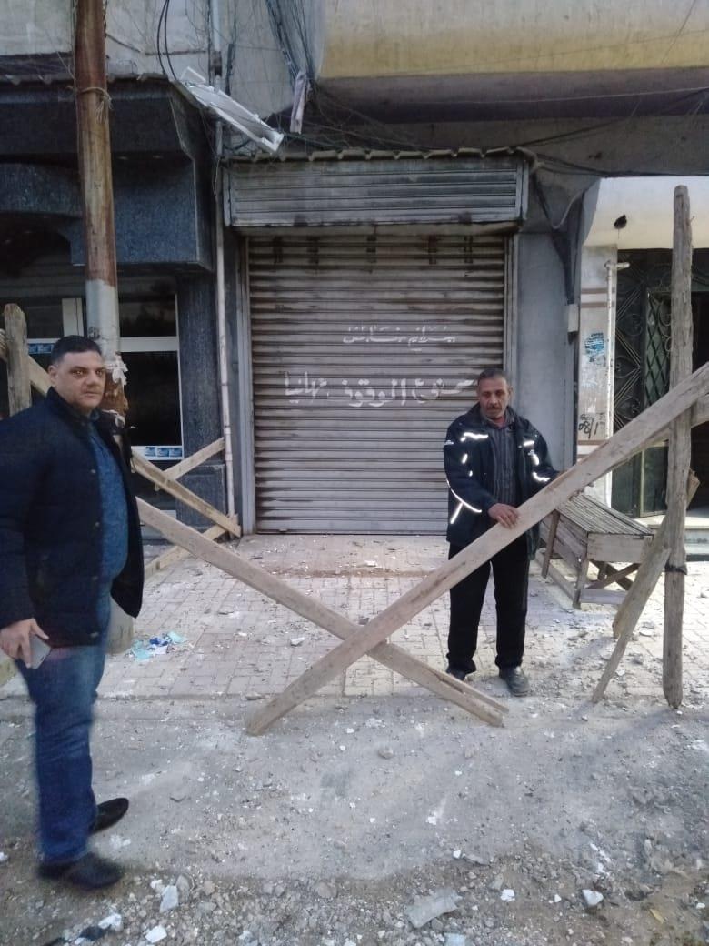 سقوط أجزاء من عقار في الإسكندرية (2)
