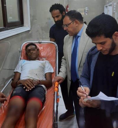 مصاب في الحادث