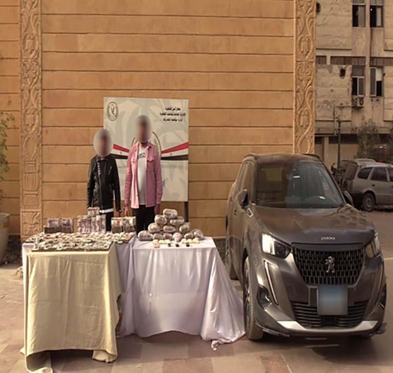 سقوط مروجي المخدرات بالجيزة