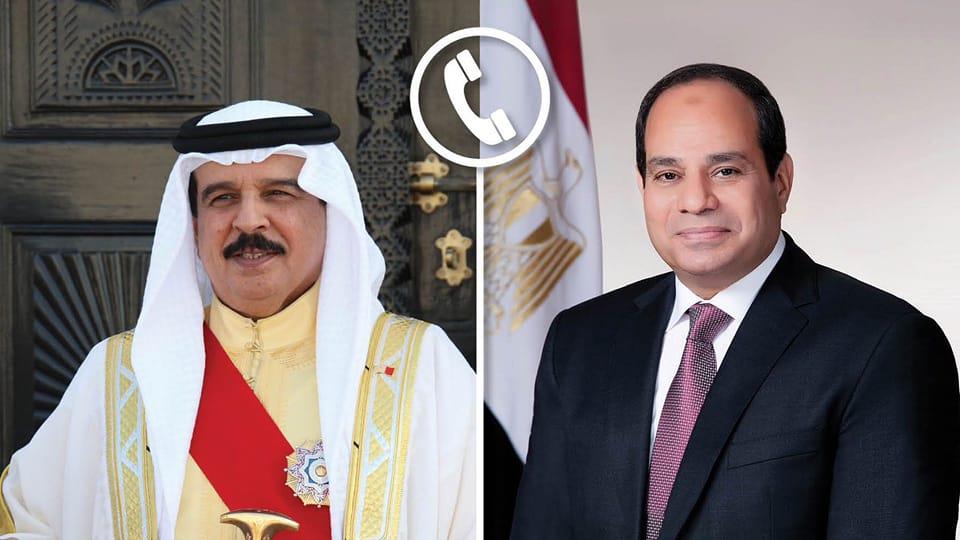 الرئيس السيسي يتلقى اتصالا من ملك البحرين