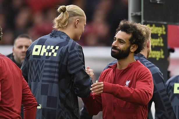 محمد صلاح وإيرلينج هالاند