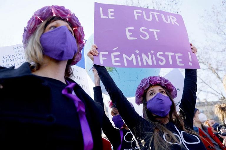 مسيرات في باريس في اليوم العالمي للمرأة