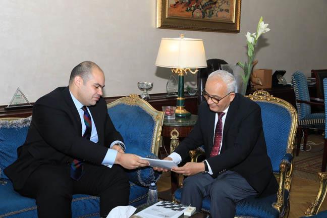 وزير التعليم يبحث مع رئيس جهاز حماية المنافسة تعزيز التعاون لتوعية الطلاب 