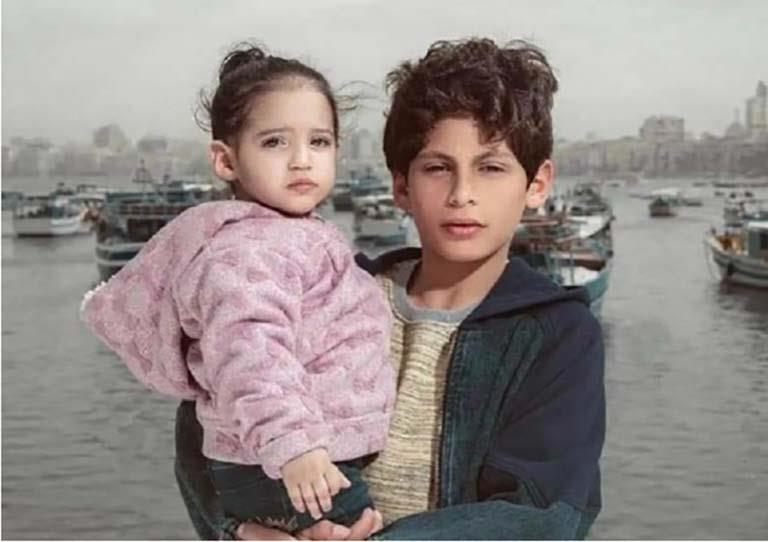 الطفل عمر شريف من مسلسل تحت الوصاية