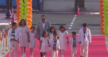 الرئيس عبد الفتاح السيسي خلال احتفالات عيد الفطر