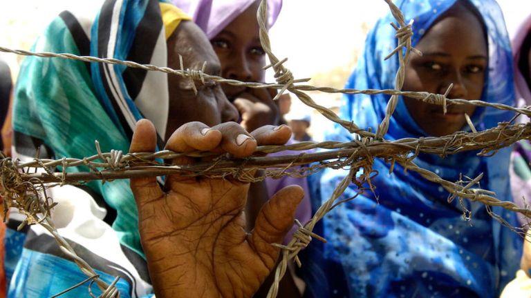 اللاجئون السودانيون - صورة حاصلة على حقوق استخدام 