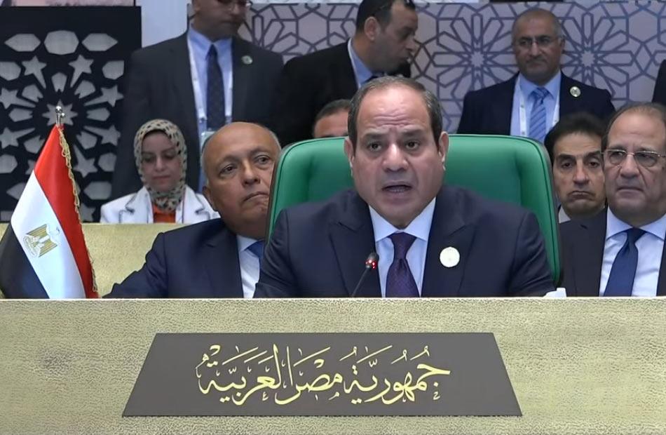كلمة الرئيس عبدالفتاح السيسي أمام القمة العربية