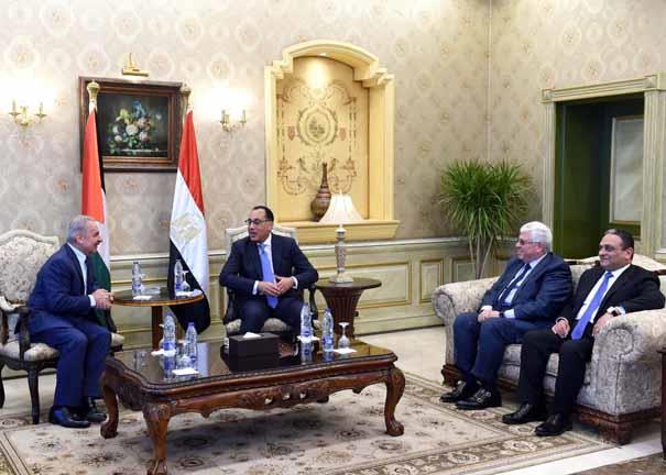 رئيس الوزراء يستقبل نظيره الفلسطيني