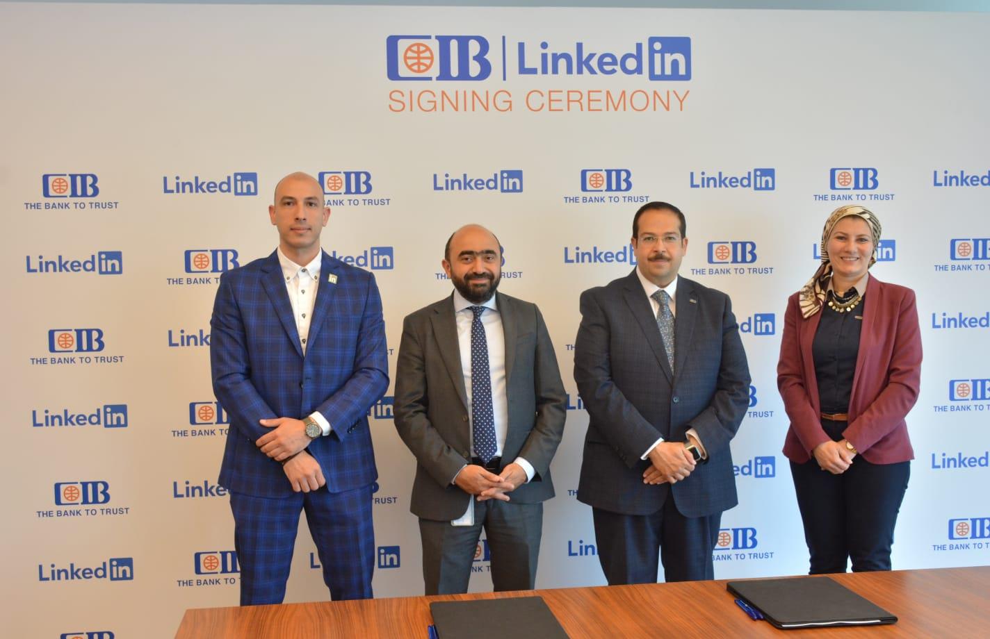 بنك CIB يوقع مذكرة مع منصة LinkedIn