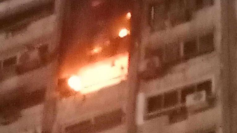 حريق داخل شقة في ميدان سفنكس 
