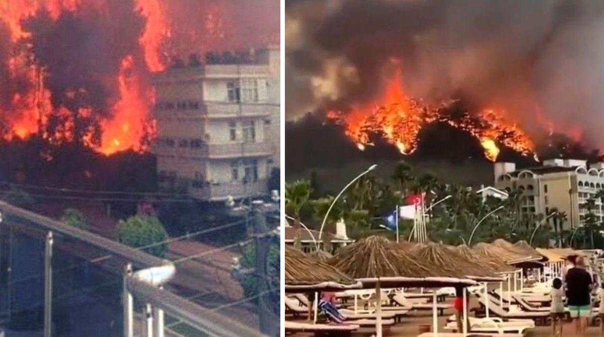 حريق بفندق بولاية انطاليا التركية