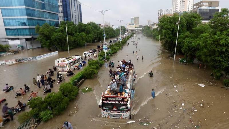 أمطار موسمية في باكستان
