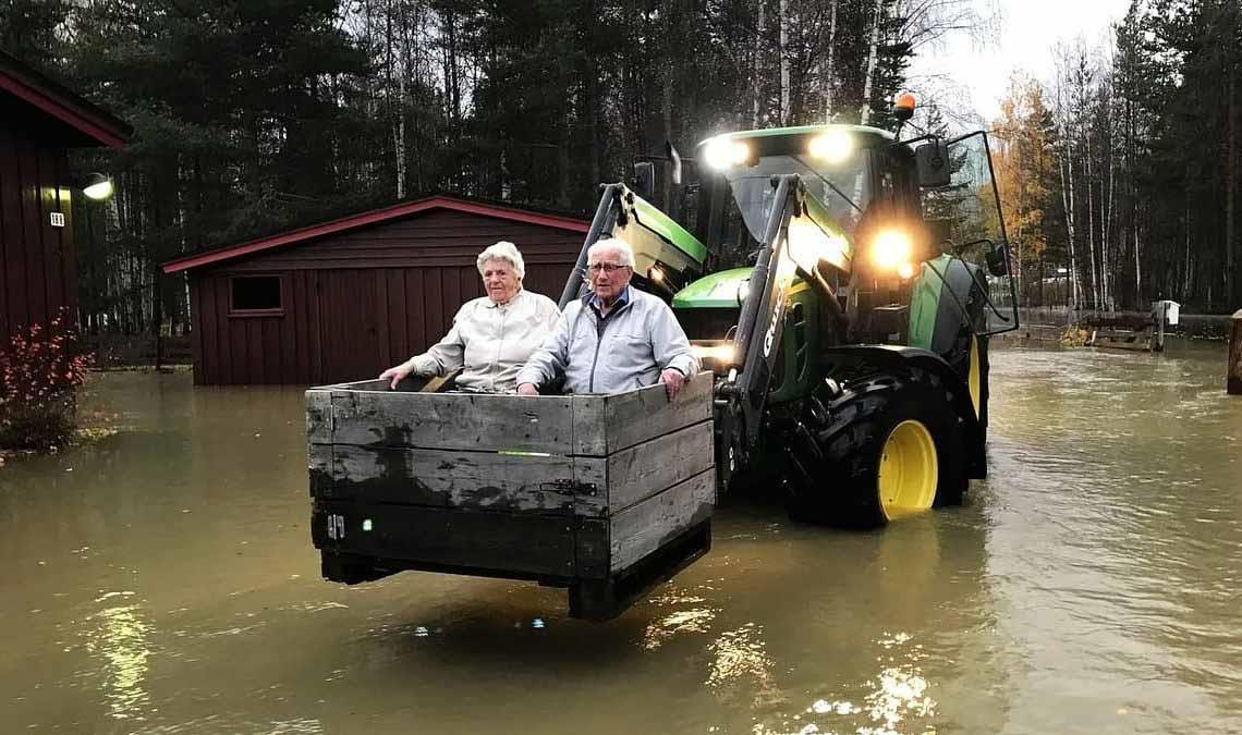 إغلاق الطرق جنوب النرويج بسبب الفيضانات  أرشيفية