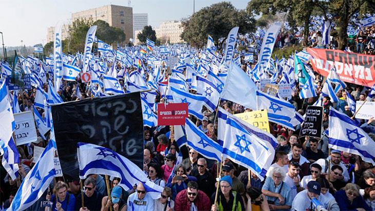 استمرار المظاهرات في إسرائيل ضد التعديلات القضائية