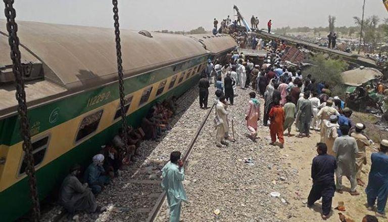 خرج قطار عن مساره في جنوبى باكستان