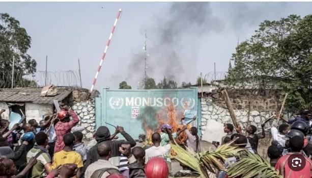 احتجاجات عنيفة ضد البعثة الأممية في الكونغو  أرشيف