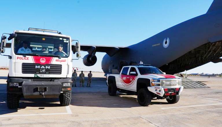 طائرات إغاثة إماراتية إلى مدينة بنغازي الليبية  أر