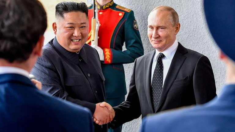 الرئيس الروسي ونظيره الكوري الشمالي