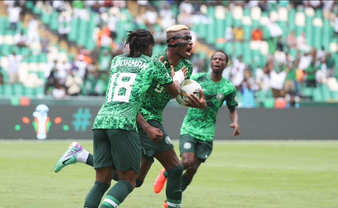 منتخب نيجيريا من مباراة غينيا الاستوائية