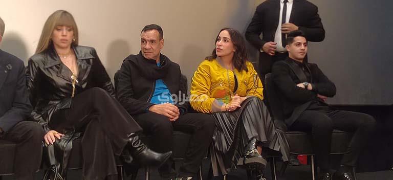 المخرج وائل إحسان ومطرب المهرجانات عنبة والفنانة فرح الزاهد