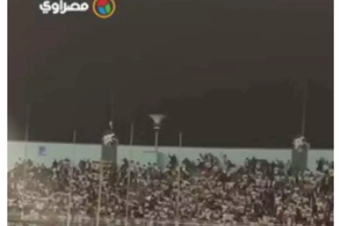 جماهير الزمالك في ملعب غزل المحلة